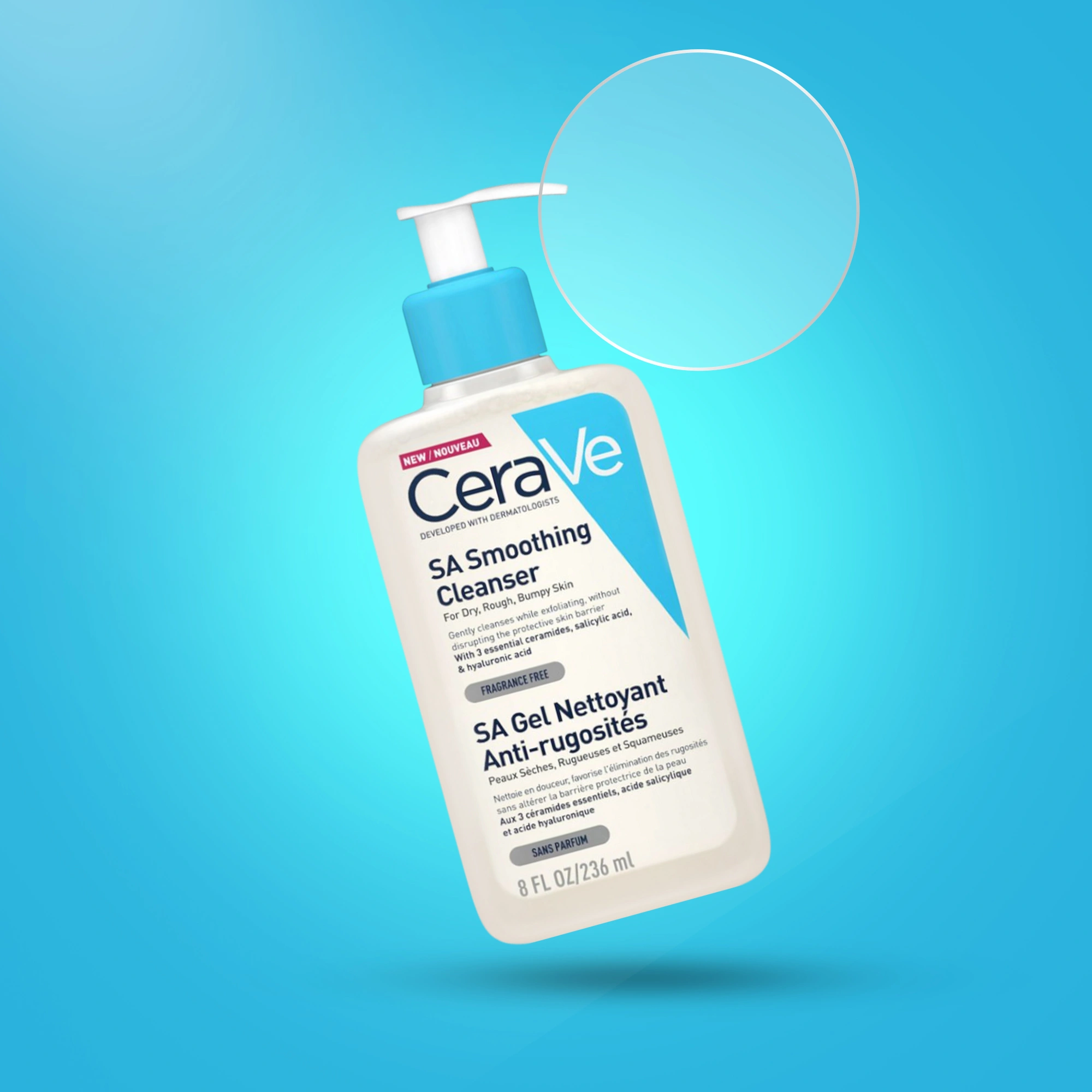 CeraVe SA Smoothing Cleaner For Dry, Rough, Bumpy Skin