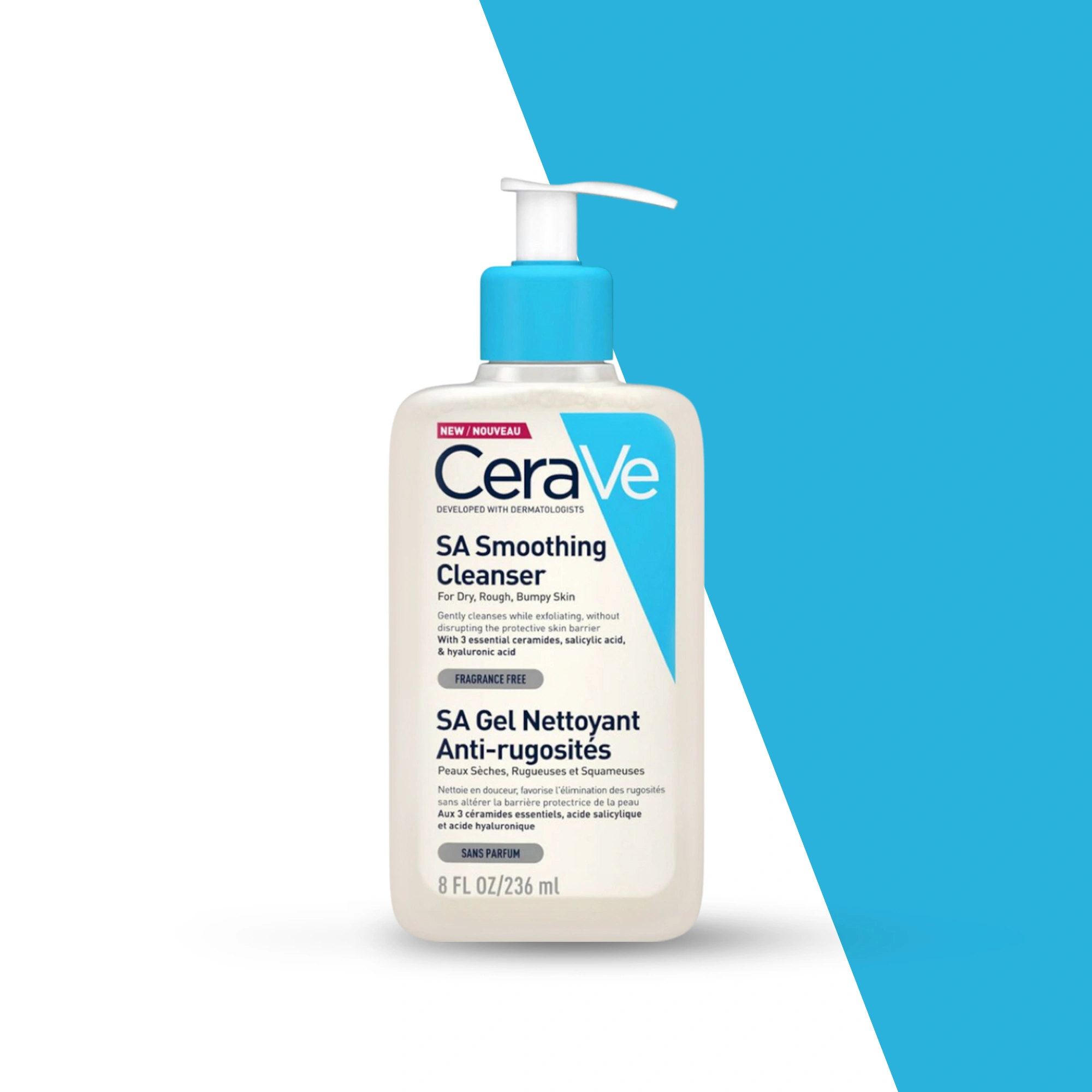 CeraVe SA Smoothing Cleaner For Dry, Rough, Bumpy Skin