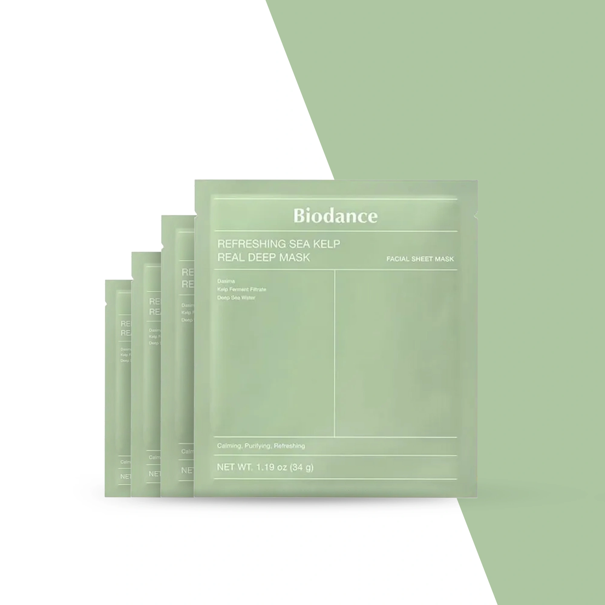 Biodance Refreshing Sea Kelp Real Deep Mask pack of 4