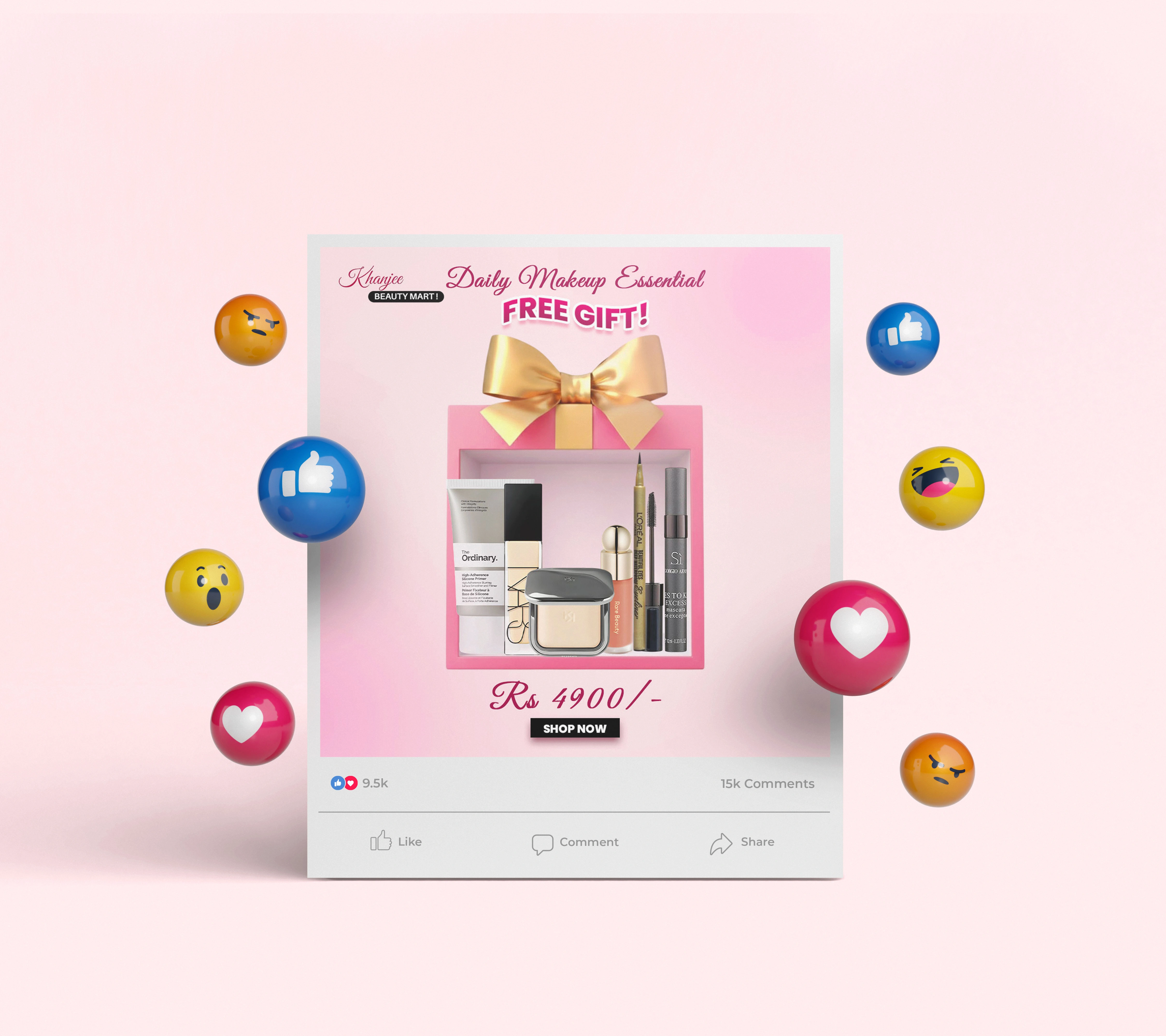 DAILY MAKEUP ESSENTIAL BOX FREE GIFT